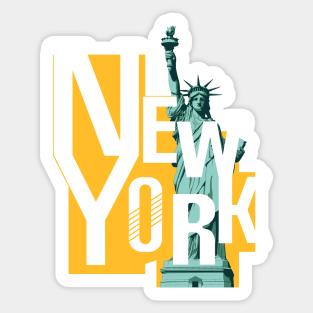 New York. Sticker